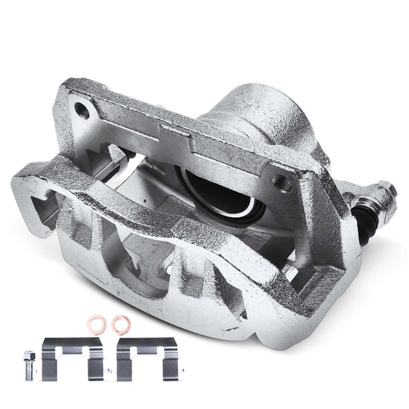Front Driver Brake Caliper with Bracket for Honda Accord 01-12 Acura CL TL TSX