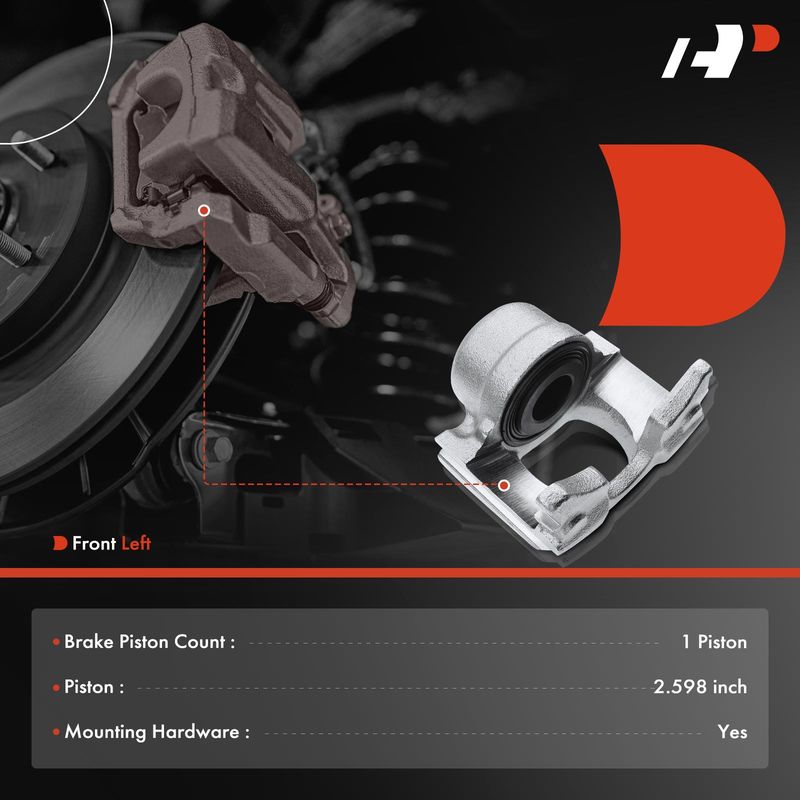Front Driver Brake Caliper for Ford Ranger Mazda B2300 B3000 B4000 1994