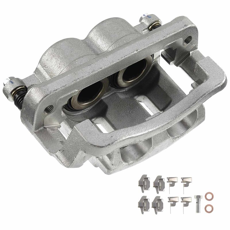 Front Driver Brake Caliper with Bracket for Ford F-250 F-350 Super Duty 05-12