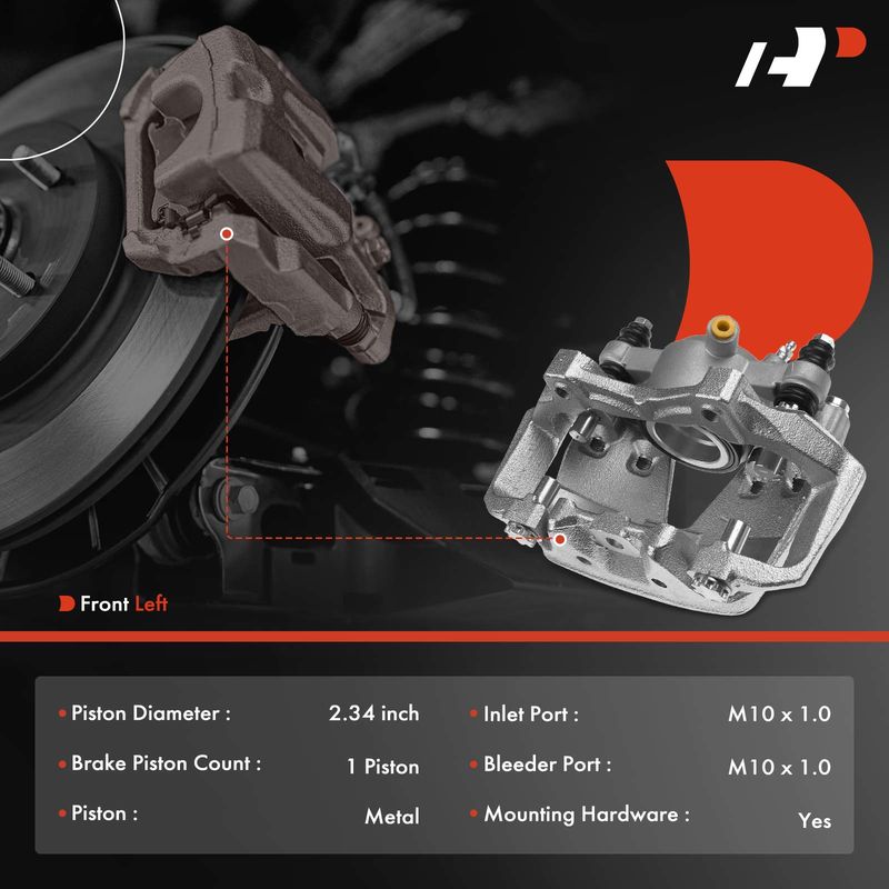 Front Driver Brake Caliper with Bracket for Mercedes C350 E350 E250 CLS400 E400