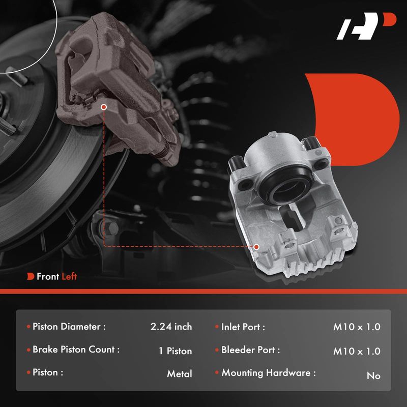 Front Driver Brake Caliper for BMW 325i 325xi 2006 328i 328xi 2007 E90 E91 E92