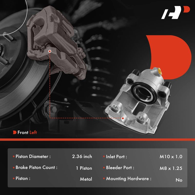 Front Driver Brake Caliper for BMW M3 E46 2001-2006 Z4 E85 E86 2006-2008