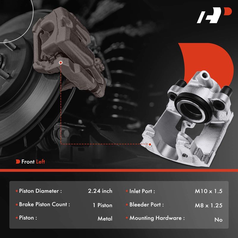 Front Driver Brake Caliper for Mercedes-Benz W202 C280 C230 W210 E300 SLK230