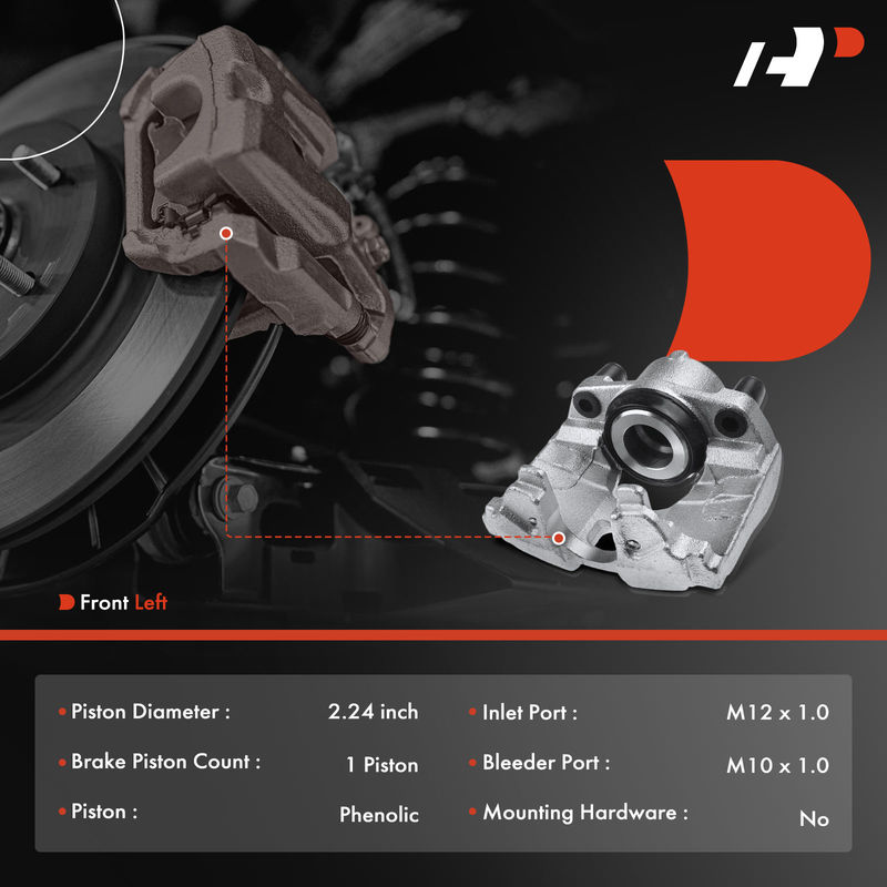 Front Driver Brake Caliper for Saab 9-3 2006-2011 Cadillac BLS 2007-2008