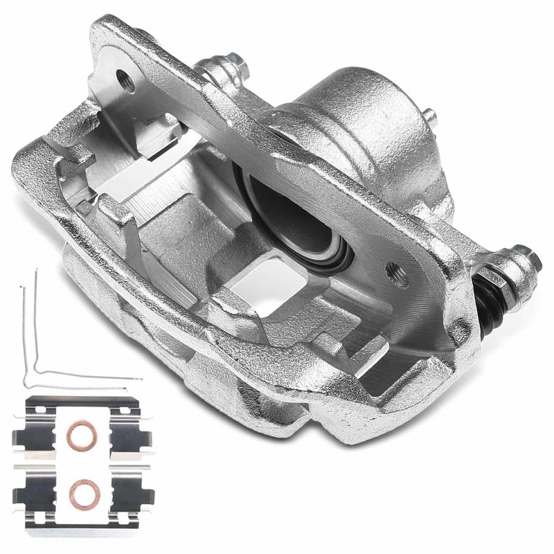 Front Driver Brake Caliper with Bracket for Honda Fit 09-19 Civic CR-Z Acura ILX