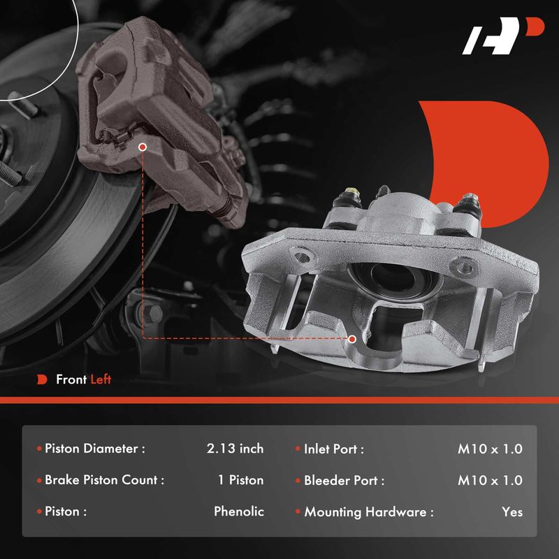 Front Driver Brake Caliper with Bracket for Kia Sportage 1995-1997