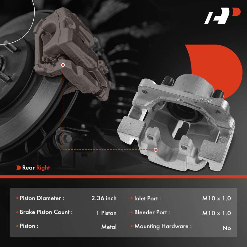 Front Driver Brake Caliper with Bracket for BMW 528i 2011-2016 528i xDrive F10