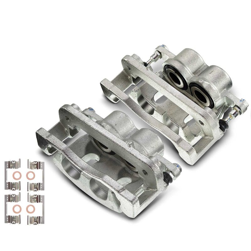 2x Front Brake Caliper with Bracket for Chevy Silverado 1500 2008-2018 GMC Yukon