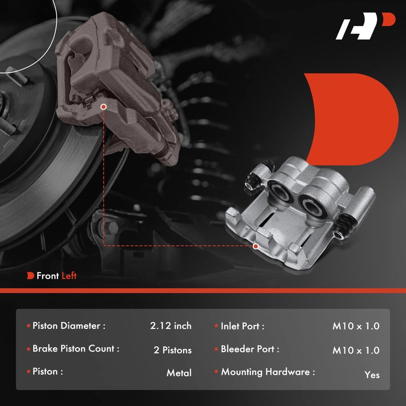 Front Driver Brake Caliper for Chevy W4500 Tiltmaster GMC Isuzu NPR 1993-1997