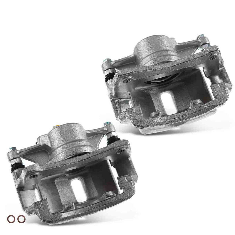 2x Front Brake Caliper with Bracket for Toyota Corolla Geo Prizm 1993-1997