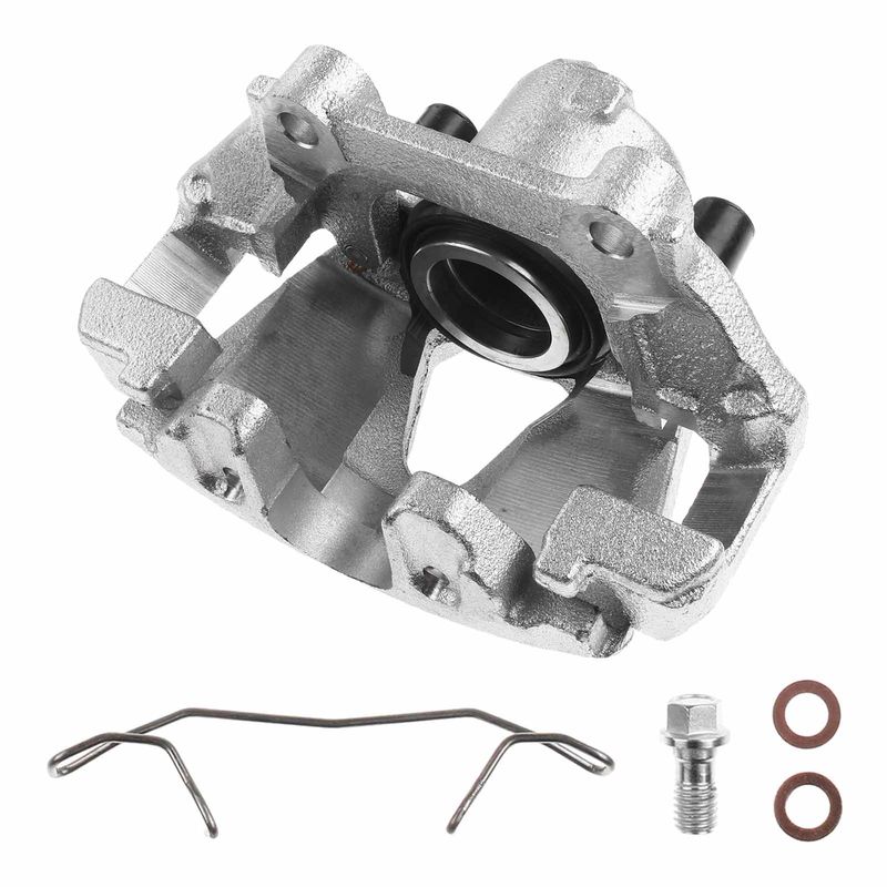 Front Driver Brake Caliper with Bracket for Volkswagen Jetta 96-05 Golf Audi