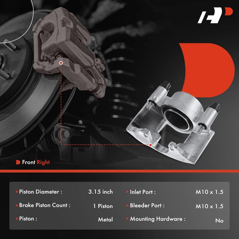 Front Passenger Brake Caliper for Chevy GMC C/K1500 Suburban Express Yukon Tahoe
