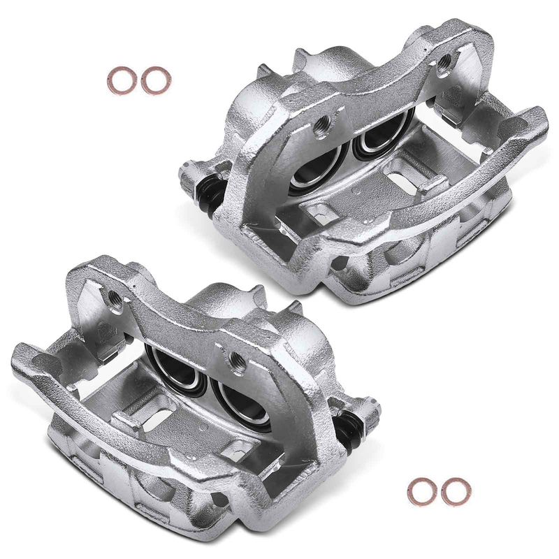 2x Front Brake Caliper with Bracket for Nissan Pathfinder 99-04 Infiniti QX4