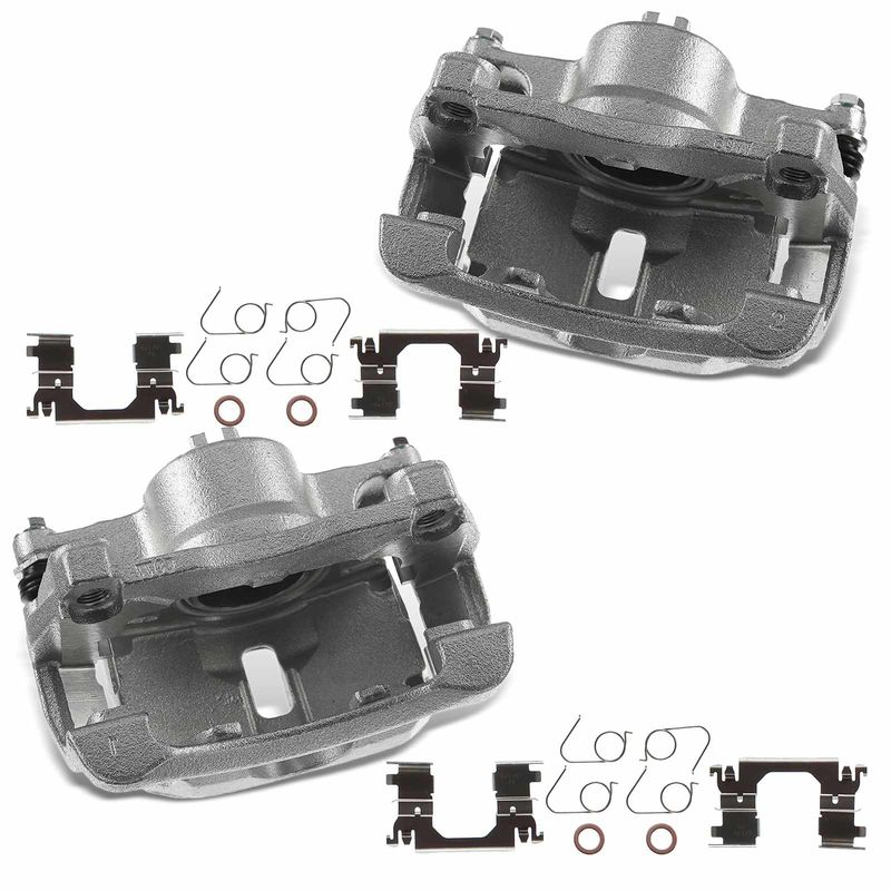 2x Front Brake Caliper with Bracket for Nissan Rogue 2014-2018 2-Rows Seats 2.5L