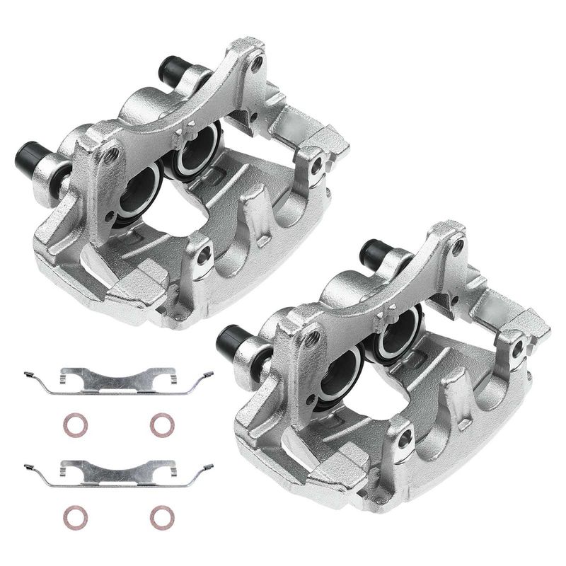 2x Front Brake Caliper with Bracket for Ford Edge 15-18 Lincoln MKX 16-18