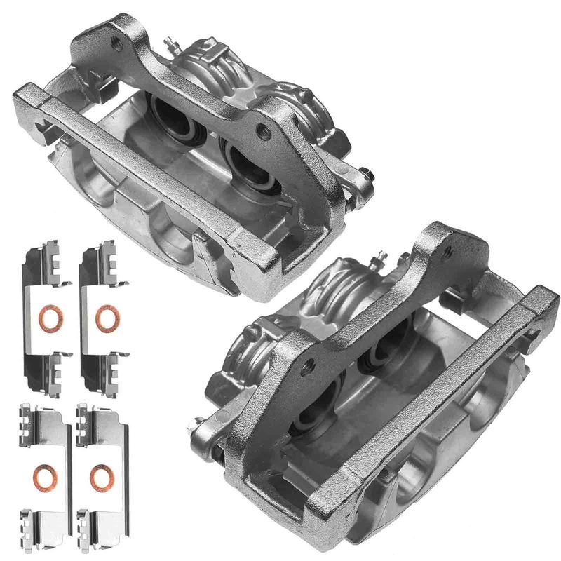 2x Front Brake Caliper with Bracket for Pontiac Grand Prix GXP 2005-2008 5.3L