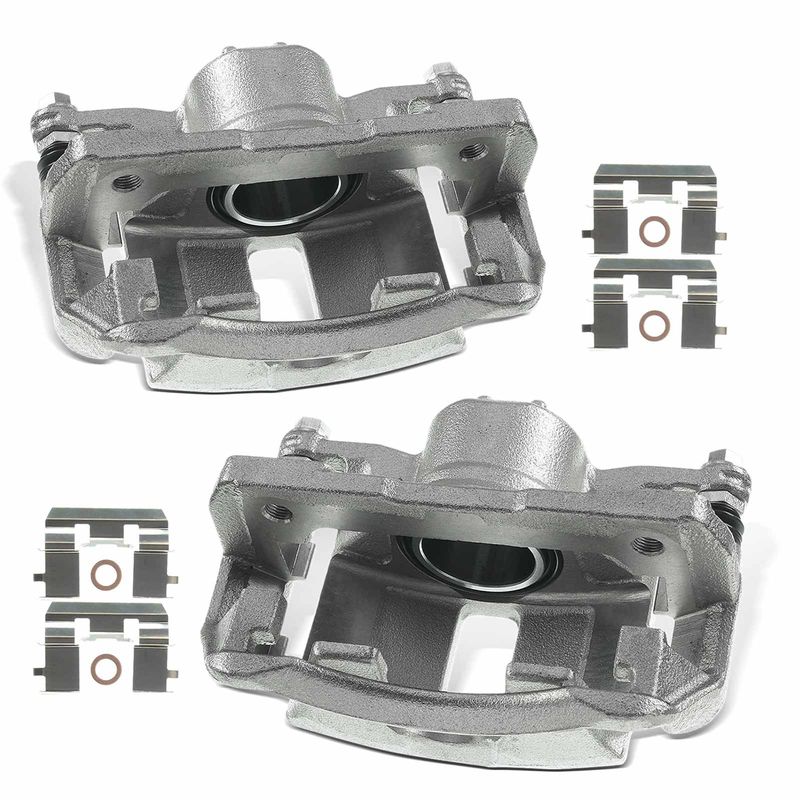 2x Front Brake Caliper w/ Bracket for Honda Civic 2006-2015 Acura CSX 2006-2011
