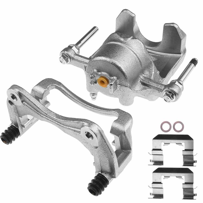 Front Passenger Brake Caliper with Bracket for Kia Rio 12-20 Hyundai Accent