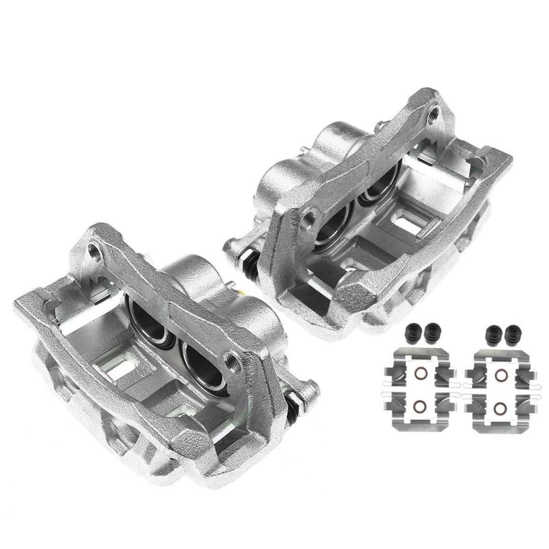2x Front Brake Caliper with Bracket for Honda CR-V 12-16 AWD Crosstour FWD