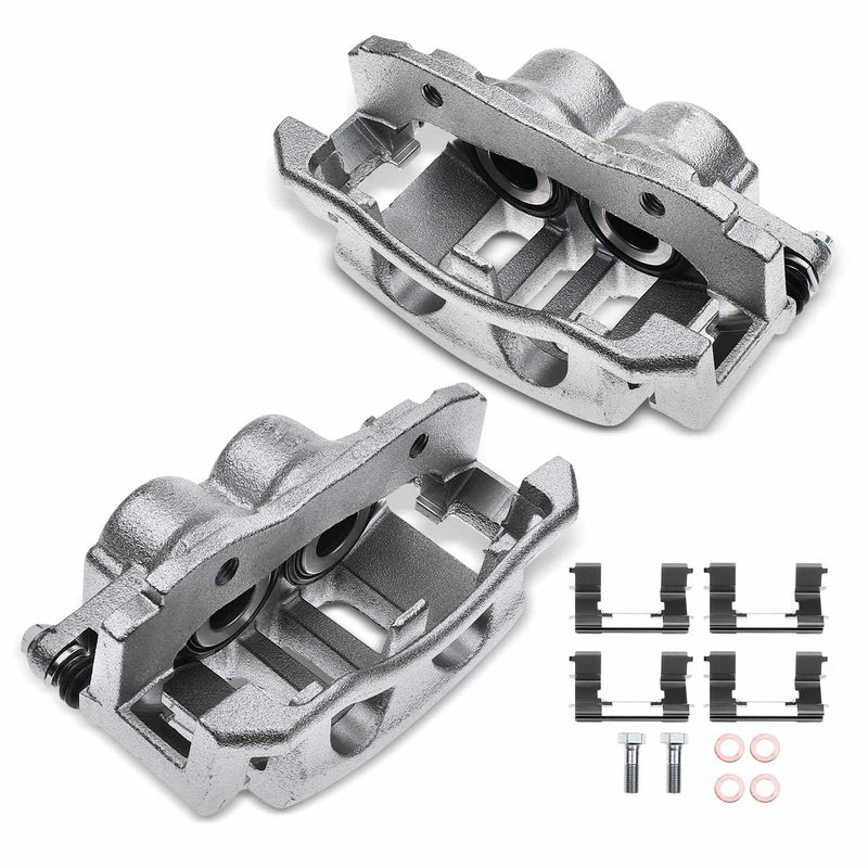2x Front Brake Caliper with Bracket for Ford Crown Victoria Lincoln Town Car