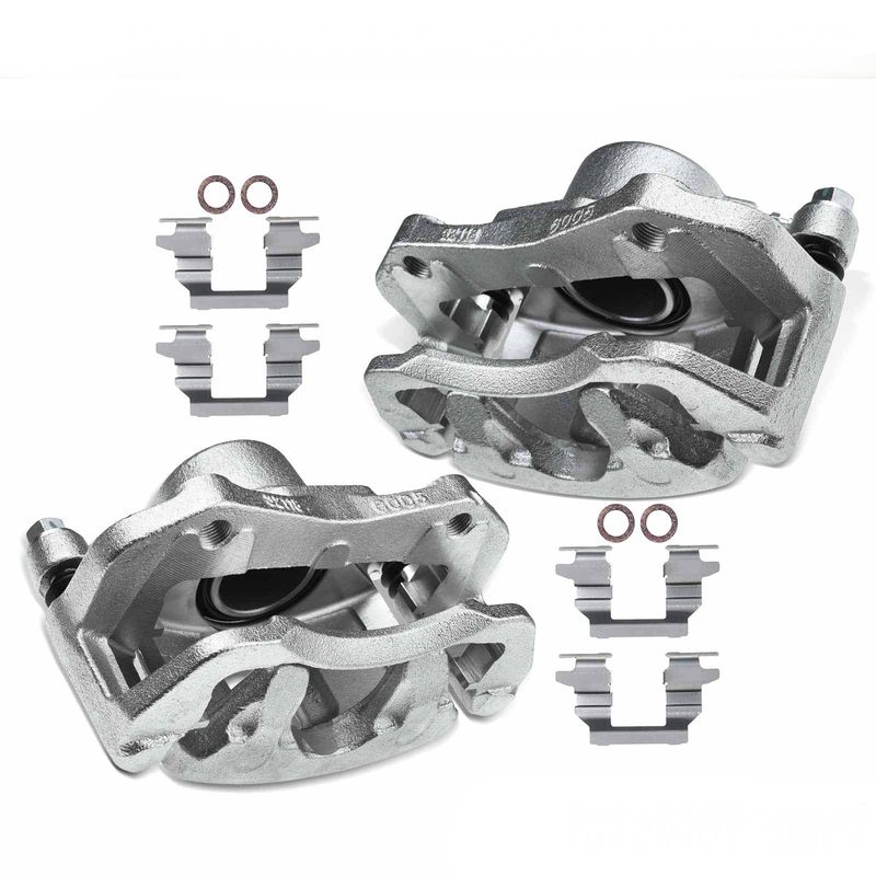 2x Front Brake Caliper with Bracket for Honda Passport Isuzu Amigo Acura