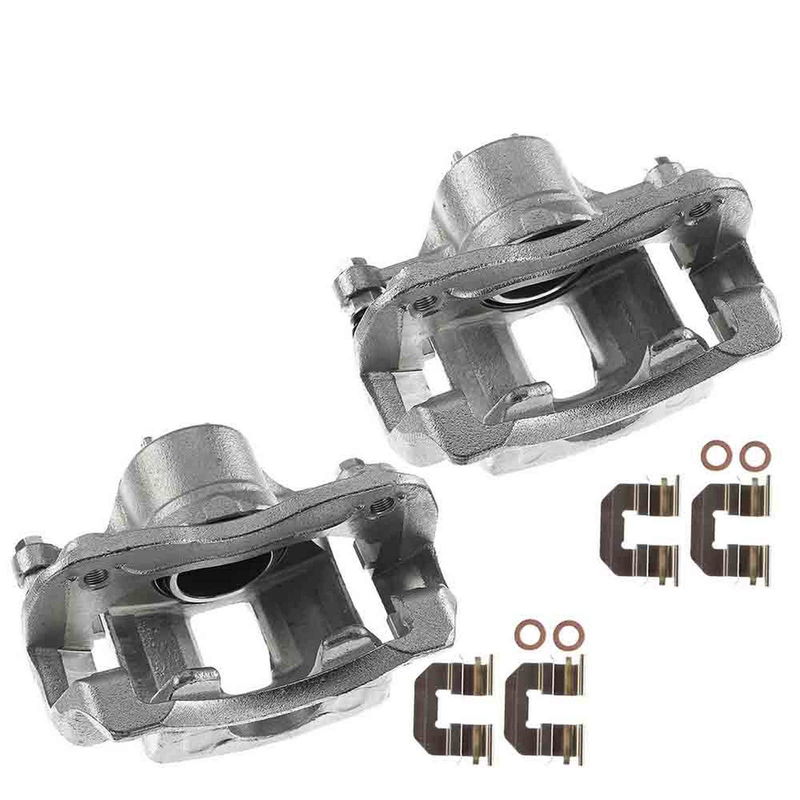 2x Front Brake Caliper with Bracket for Hyundai Accent Kia Rio 12-17 Attitude