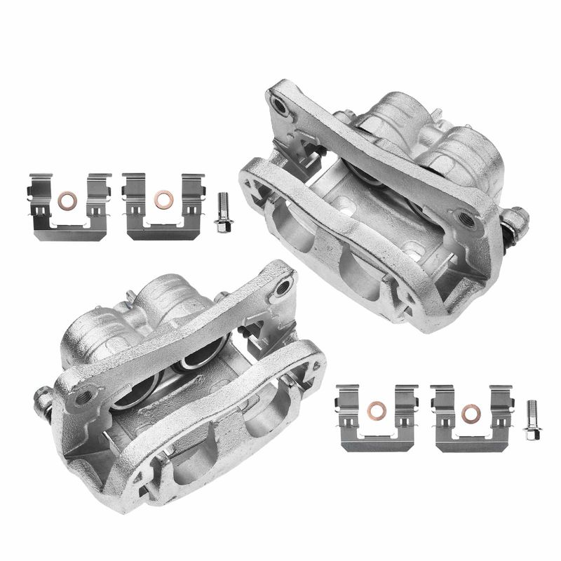 2x Front Brake Caliper with Bracket for Subaru Impreza Legacy Saab 9-2X