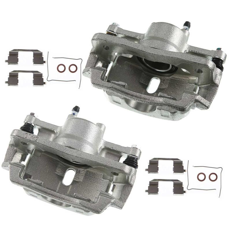 2x Front Brake Caliper with Bracket for Honda Civic 2012-2015 HF LX 1.8L