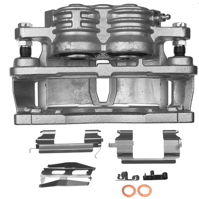 Front Passenger Brake Caliper with Bracket for Chevy Trailblazer GMC Envoy 02-05