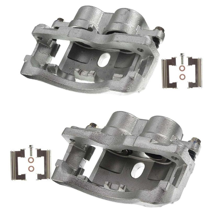 2x Front Brake Caliper with Bracket for Chevy Silverado 2500 HD 2001-2010 GMC