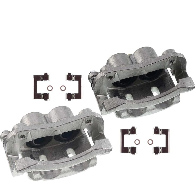 2x Front Brake Caliper with Bracket for Infiniti QX56 QX80 Nissan Titan V8 5.6L