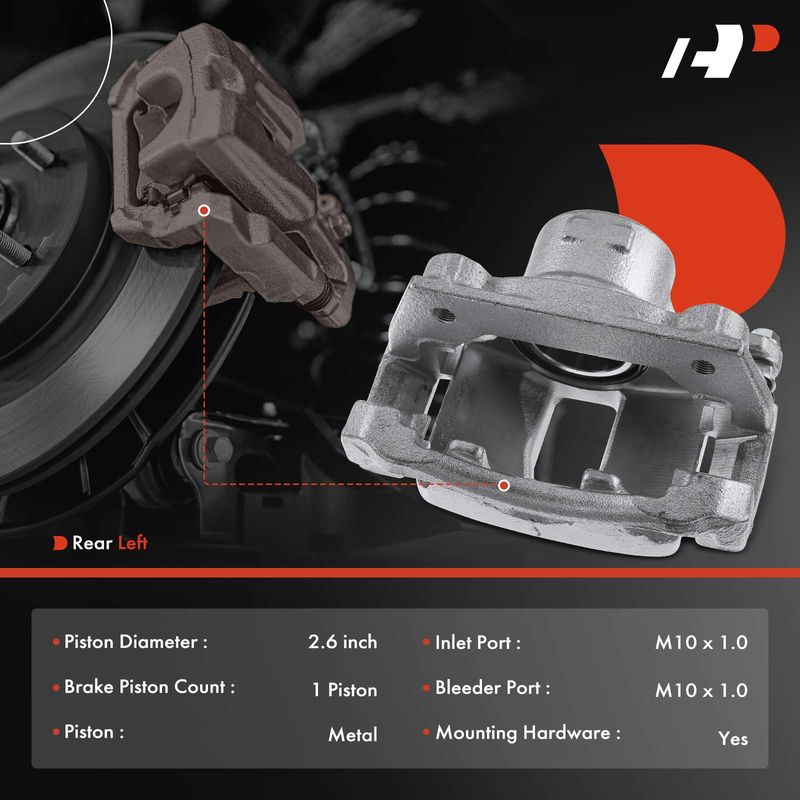Front Passenger Brake Caliper with Bracket for Lexus IS250 2009-2015 GS300 2006
