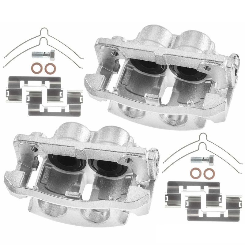 2x Front Brake Caliper with Bracket for Ford F-150 2004 2005