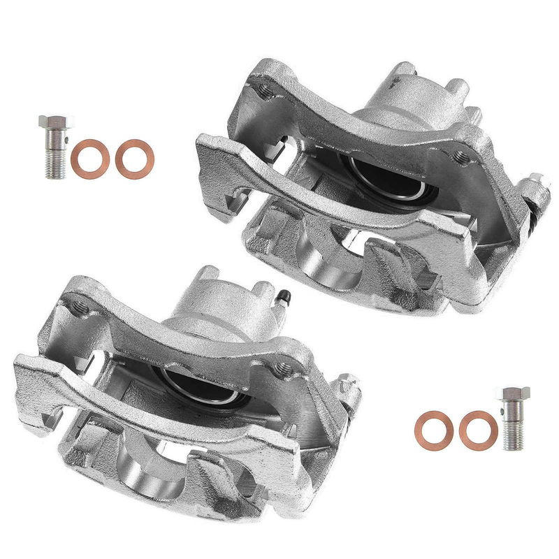 2x Front Brake Caliper with Bracket for Chrysler 200 Dodge Avenger Jeep Patriot