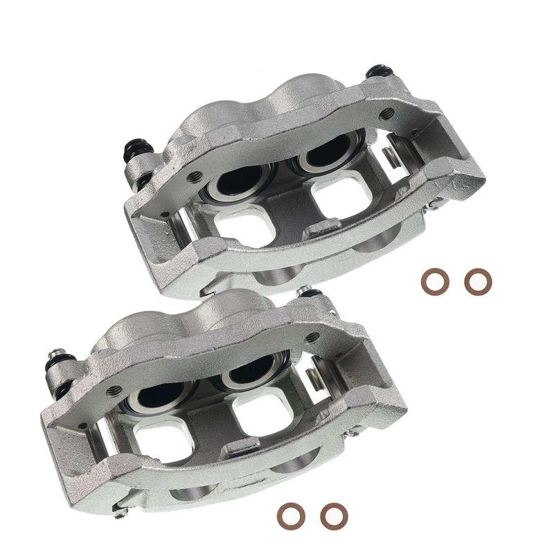 2x Front Brake Caliper with Bracket for Ford F-150 1999-2003 Expedition