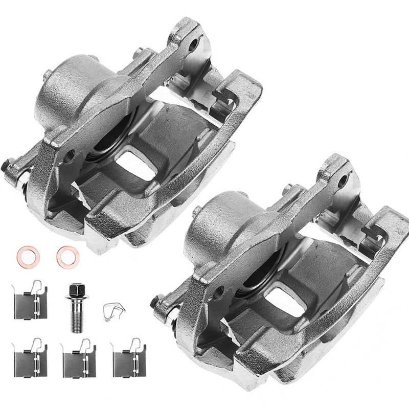 2x Front Brake Caliper with Bracket for Toyota Corolla 2009-2019 Matrix Pontiac