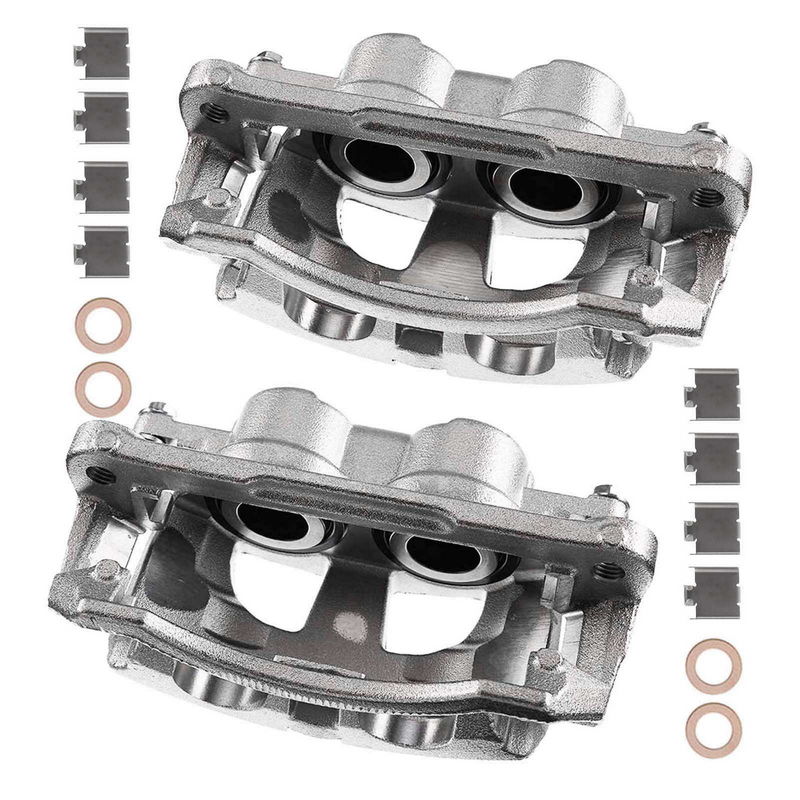 2x Front Brake Caliper with Bracket for Dodge Ram 2500 3500 2009-2018