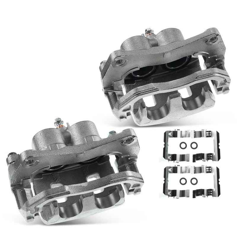 2x Front Brake Caliper with Bracket for Subaru Legacy 2005-2017 Outback 6L 3.6L