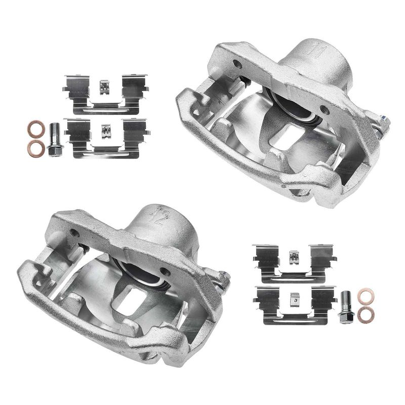 2x Front Brake Caliper with Bracket for Toyota Tacoma 2005-2015 2.7L 4.0L