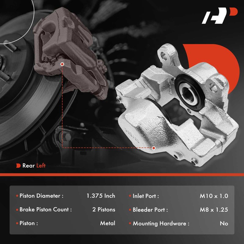 Rear Driver Brake Caliper for Mercedes-Benz W202 C220 1996 C230 97-98 C280 94-95