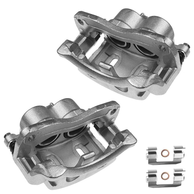 2x Front Brake Caliper with Bracket for Hyundai Santa Fe 2007-2009 2013-2016