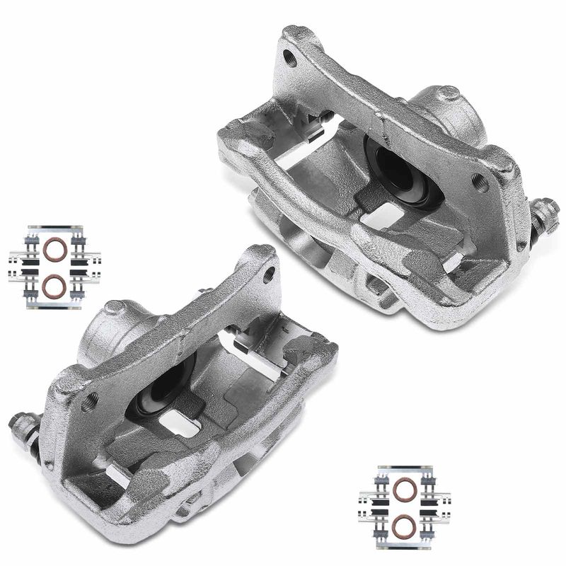 2x Front Brake Caliper with Bracket for Mazda 3 3 Sport 2014-2016 CX-3 16-18 AWD