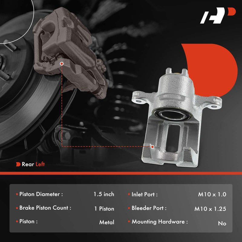 Rear Driver Brake Caliper for Acura RL 1999-2004 3.5L Premium Sedan