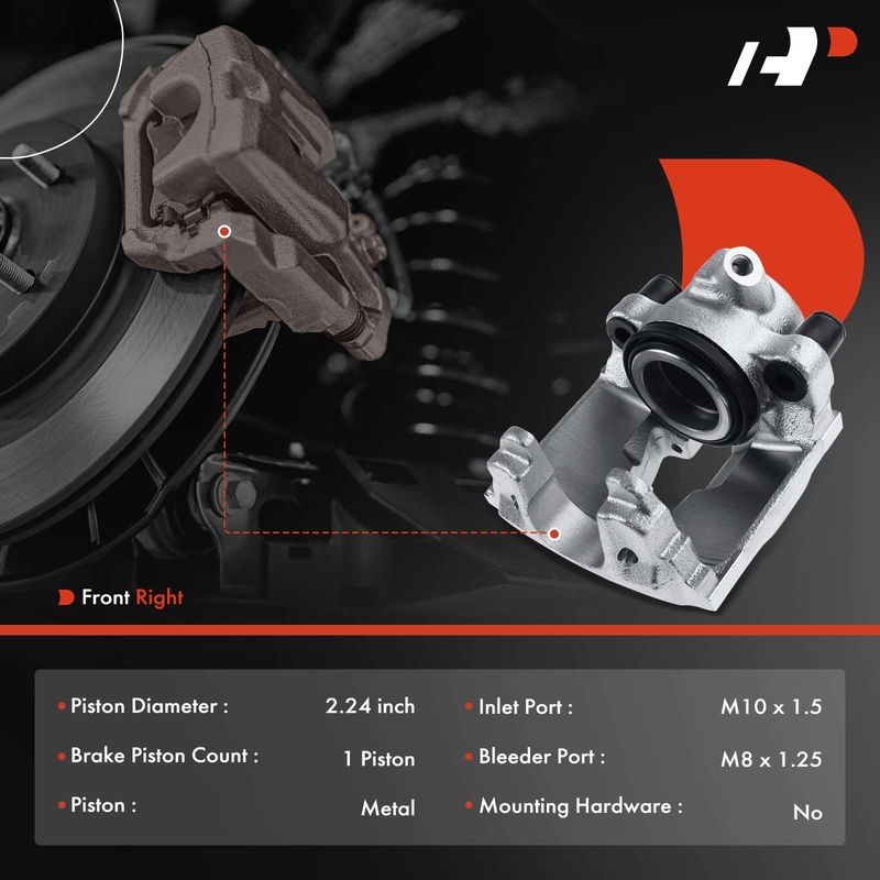 Front Passenger Brake Caliper for Mercedes-Benz W202 C280 C230 W210 E300 SLK230