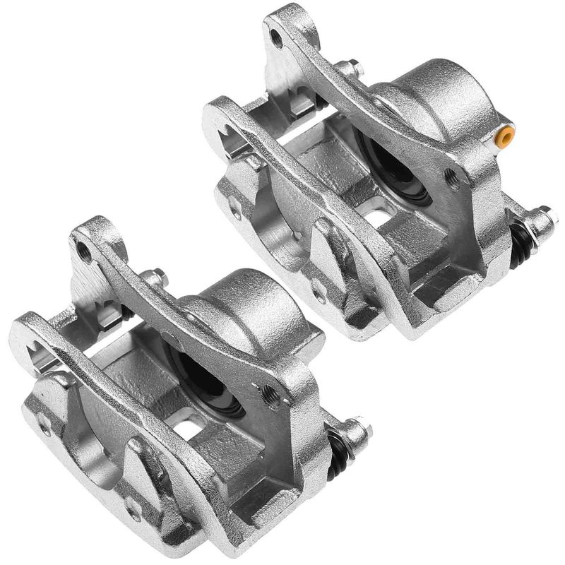 2x Front Brake Caliper with Bracket for Chrysler 200 Dodge Dart 2013-2016