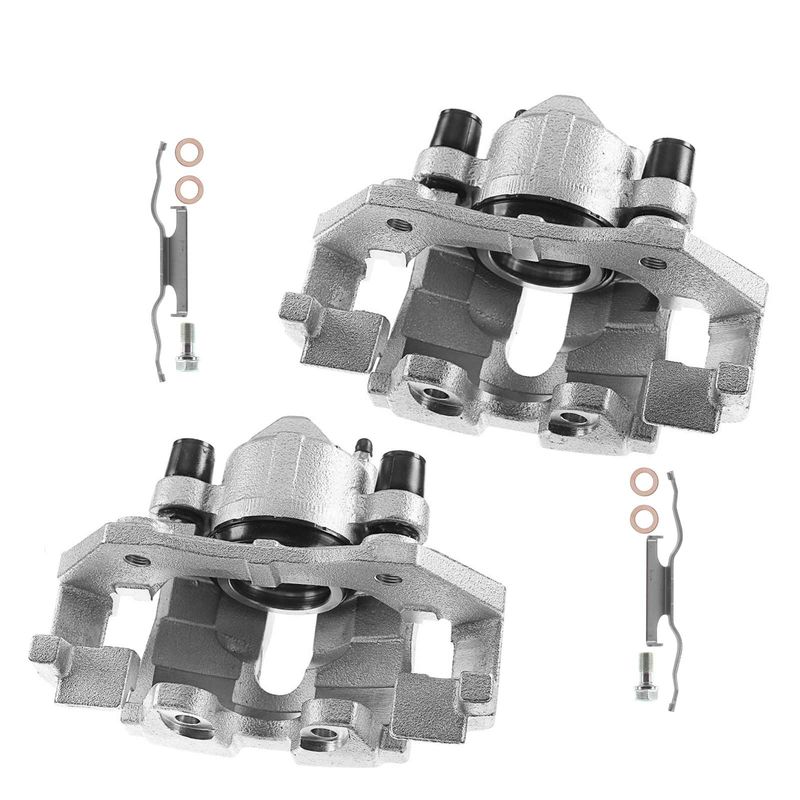 2x Front Brake Caliper with Bracket for Ford Escape 2005-2008 Tribute Mariner
