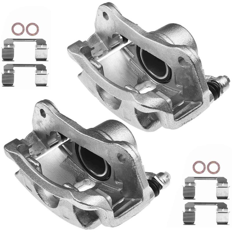 2x Front Brake Caliper with Bracket for Honda CR-V 2012-2016 FWD