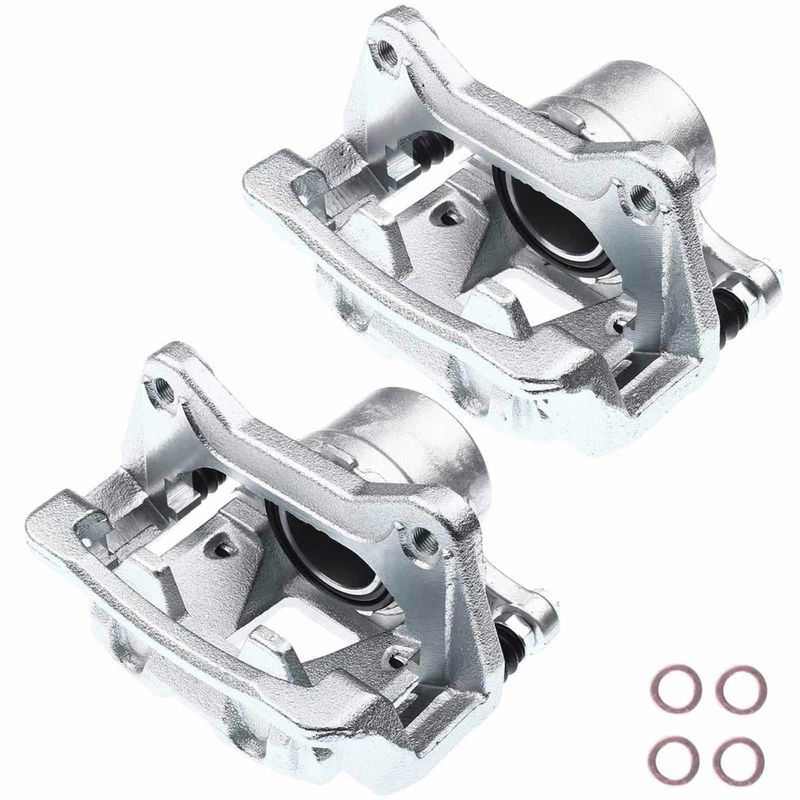 2x Front Brake Caliper with Bracket for Hyundai Sonata Kia Optima 2.4L