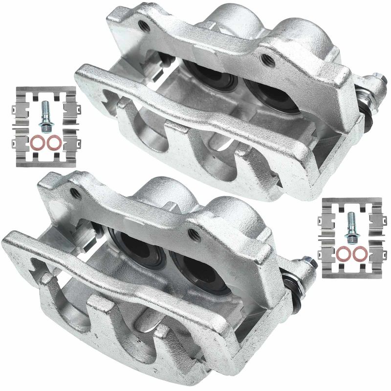 2x Front Brake Caliper with Bracket for Chevrolet Colorado GMC Canyon 09-12