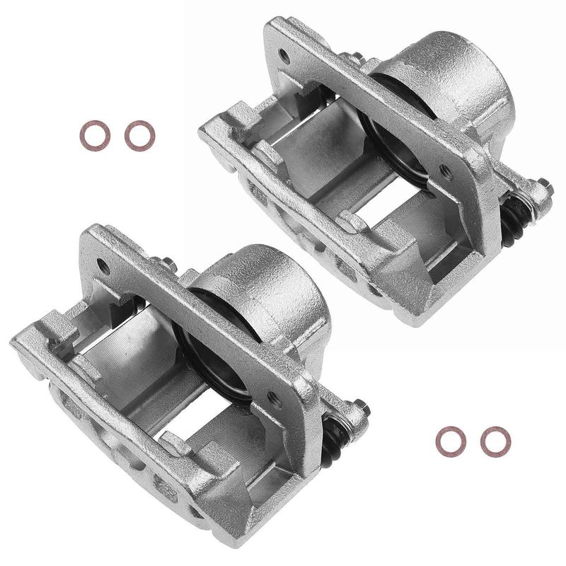 2x Front Brake Caliper with Bracket for Ford Sable Taurus Lincoln Mercury